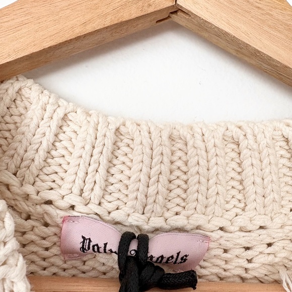 Palm Angels distressed cream fisherman sweater - Picture 9 of 10